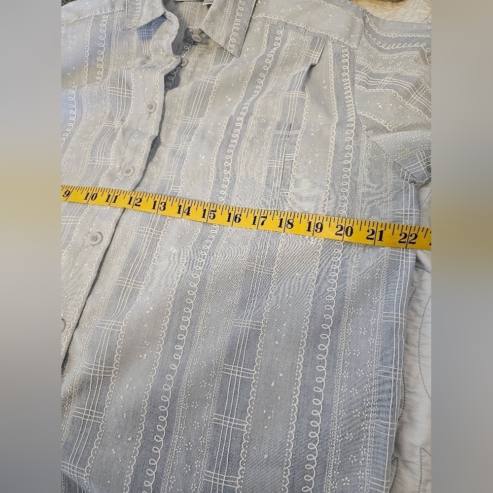 Willow Bay Vintage Made in USA Short Sleeve Button Down Women's Size Large - Picture 3 of 11